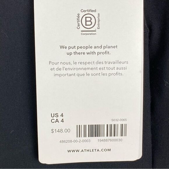 Athleta NWT Stellar Flare Trouser Pant Black Sz 4 #486208 Office Casual Workwear - Picture 11 of 16